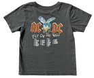 Rowdy Sprouts ACDC Organic Tee Vintage Black