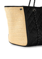 Haute Shore Greyson Tote Black Raffia | Vagabond Apparel Boutique