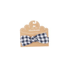 Angel Dear Headband Gingham Navy