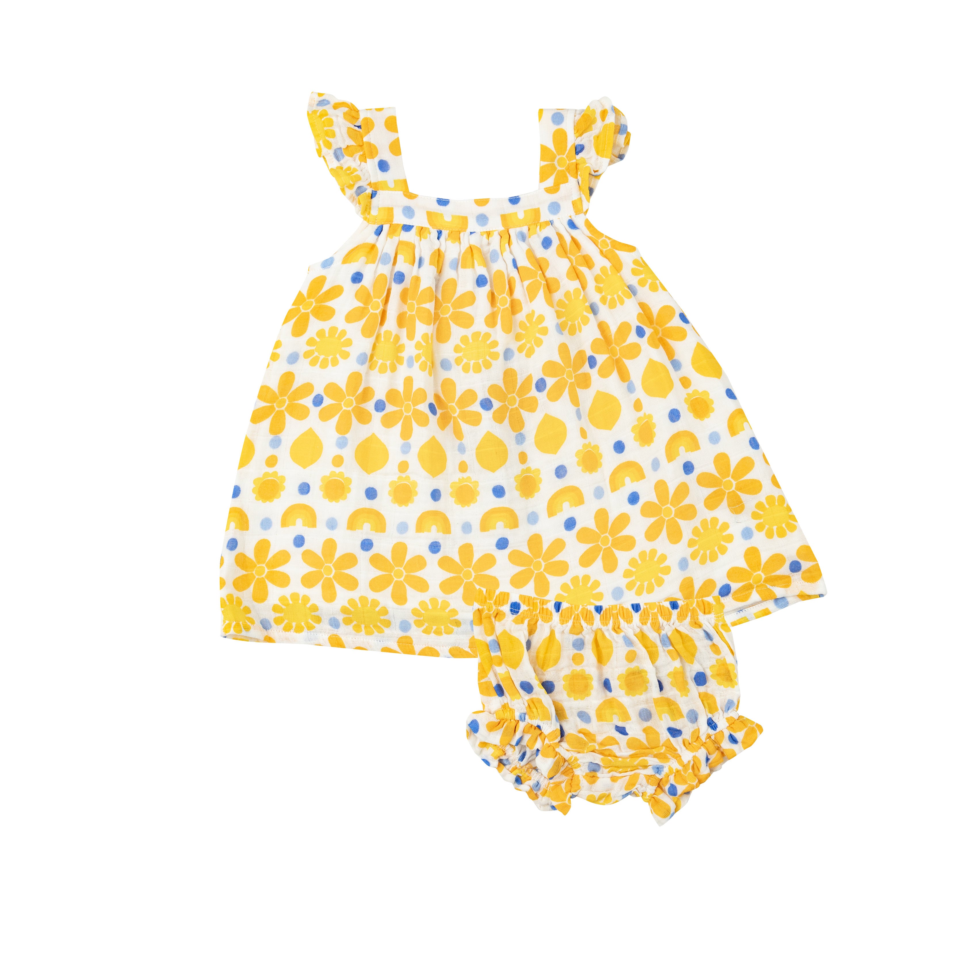 Angel Dear Sundress and Diaper Cover Sunny Lemon