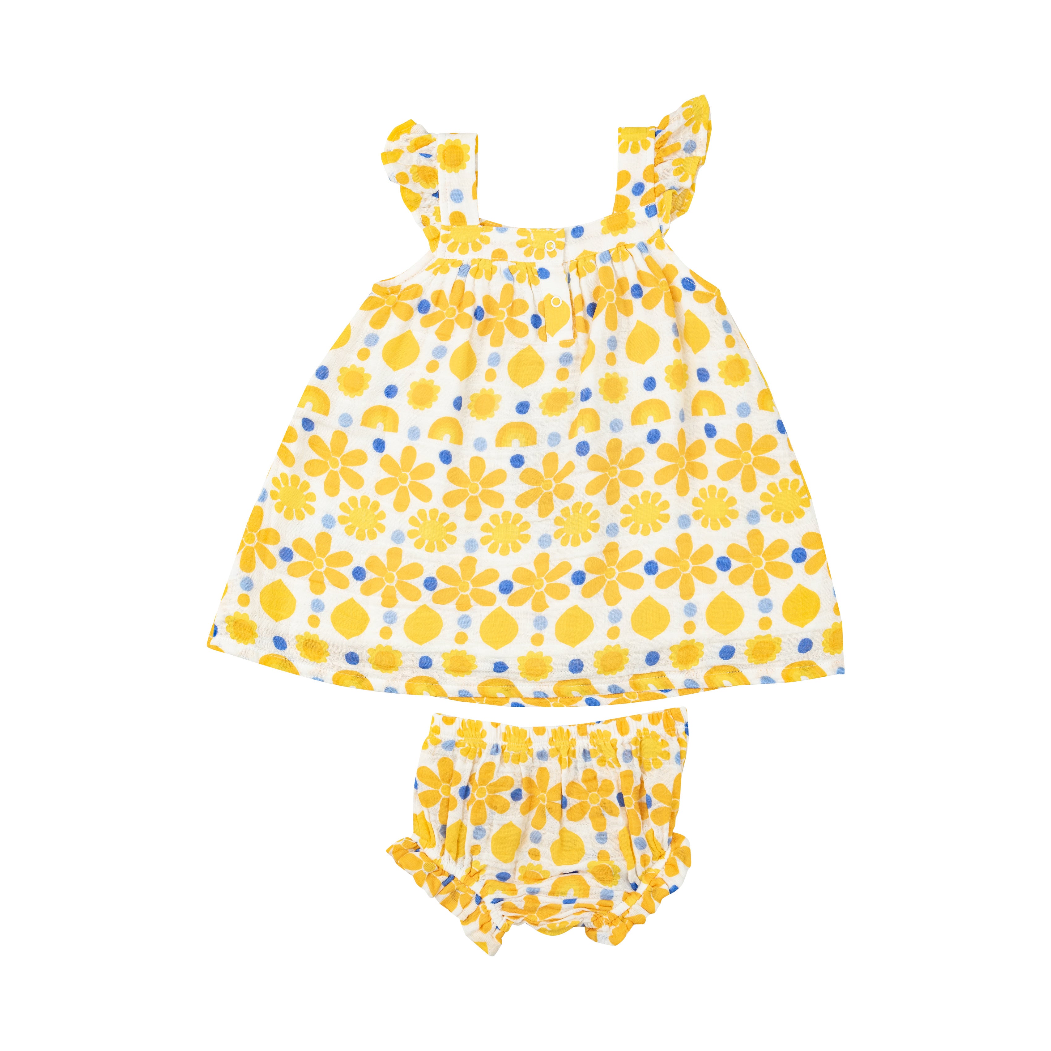 Angel Dear Sundress and Diaper Cover Sunny Lemon