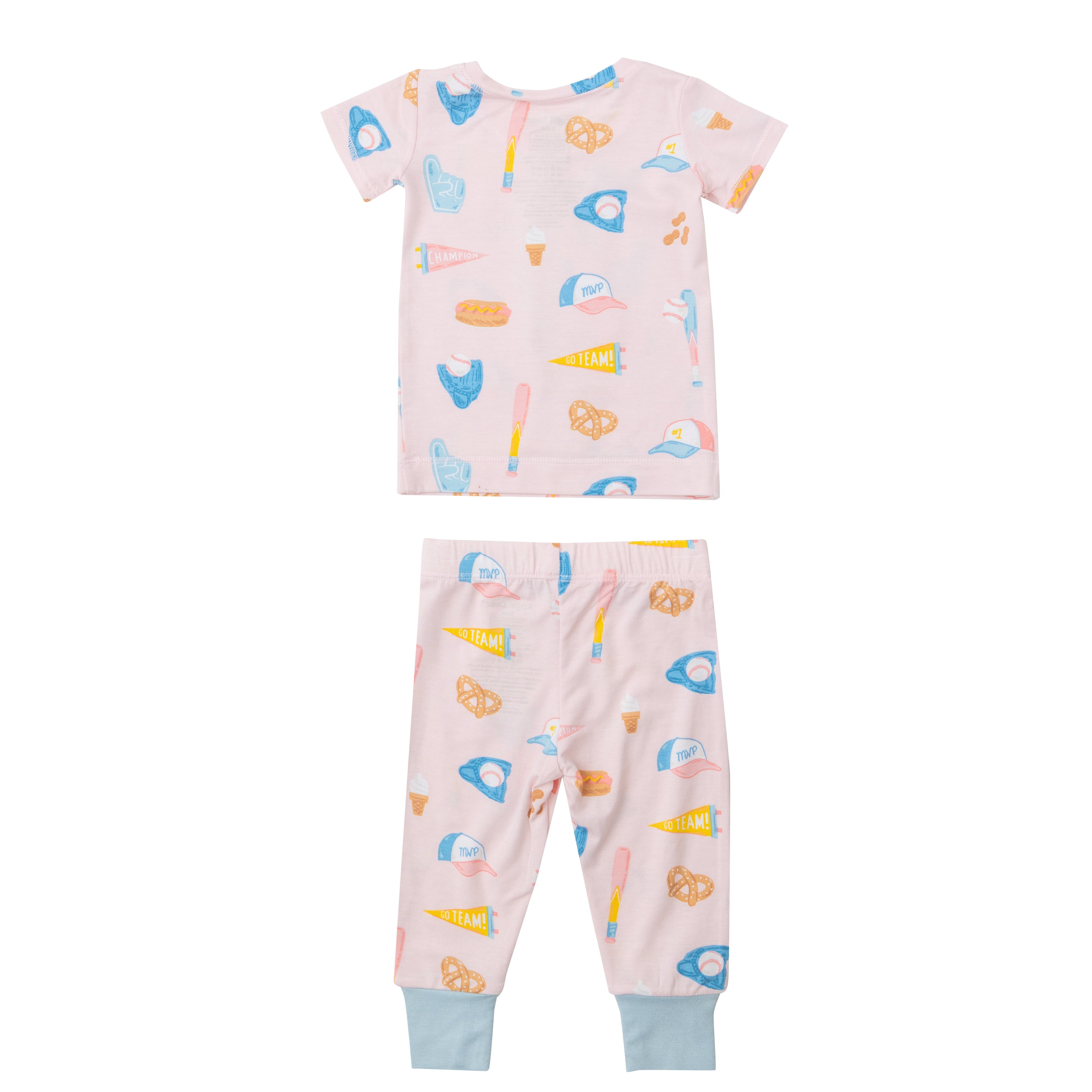 Angel Dear Softball SS Loungewear Set