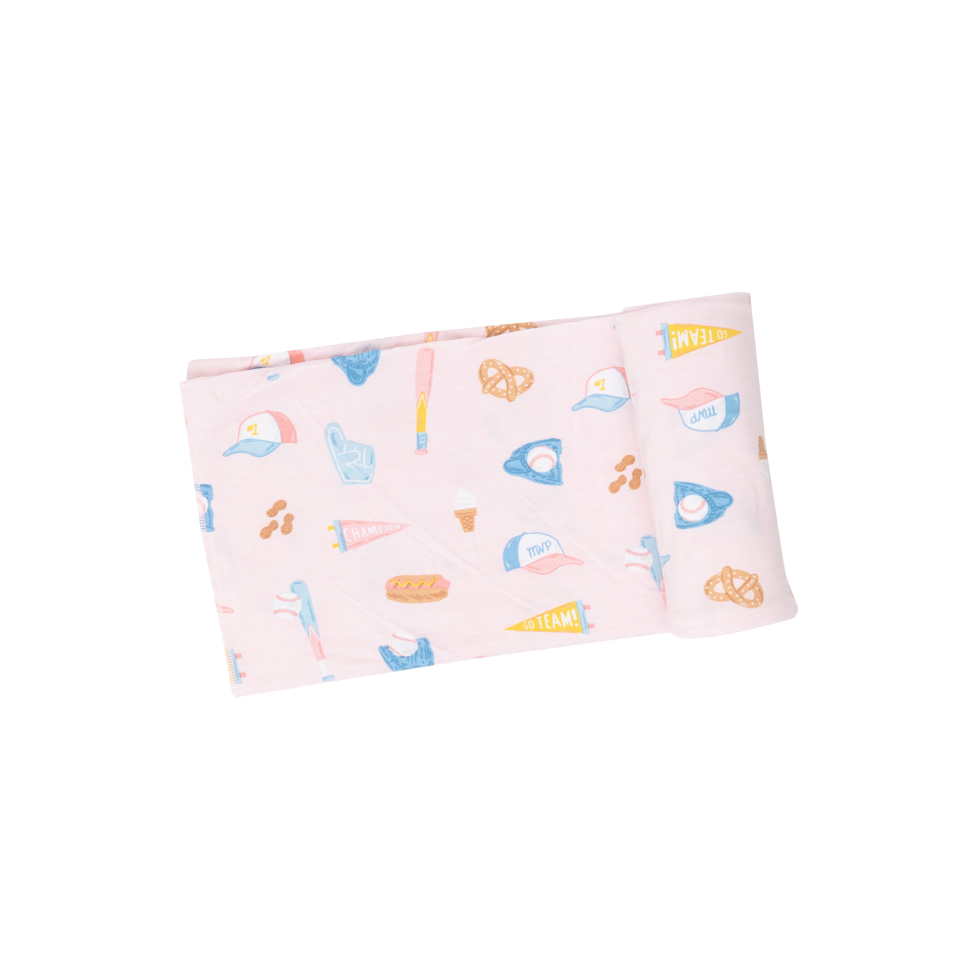 Angel Dear Softball Swaddle Blanket Pink