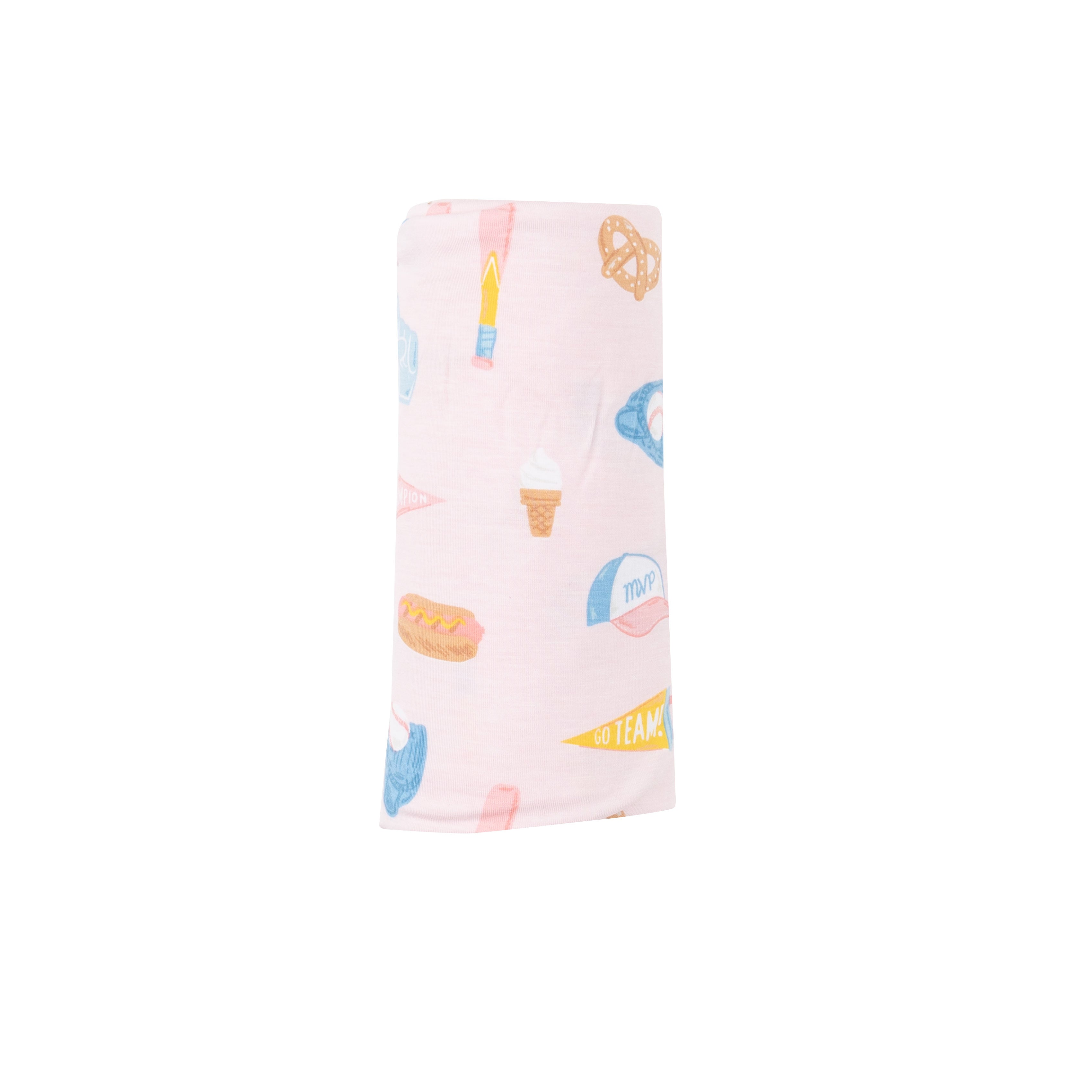 Angel Dear Softball Swaddle Blanket Pink