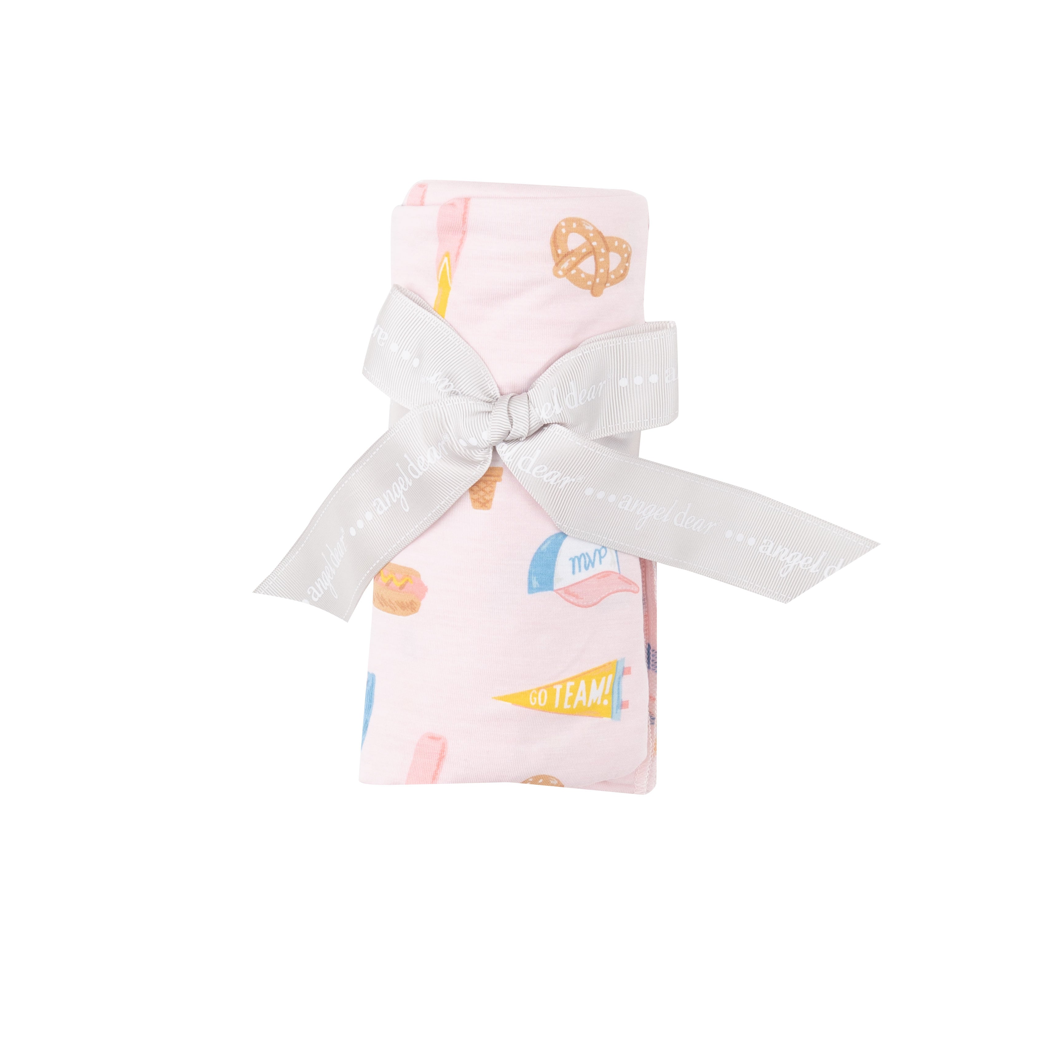 Angel Dear Softball Swaddle Blanket Pink