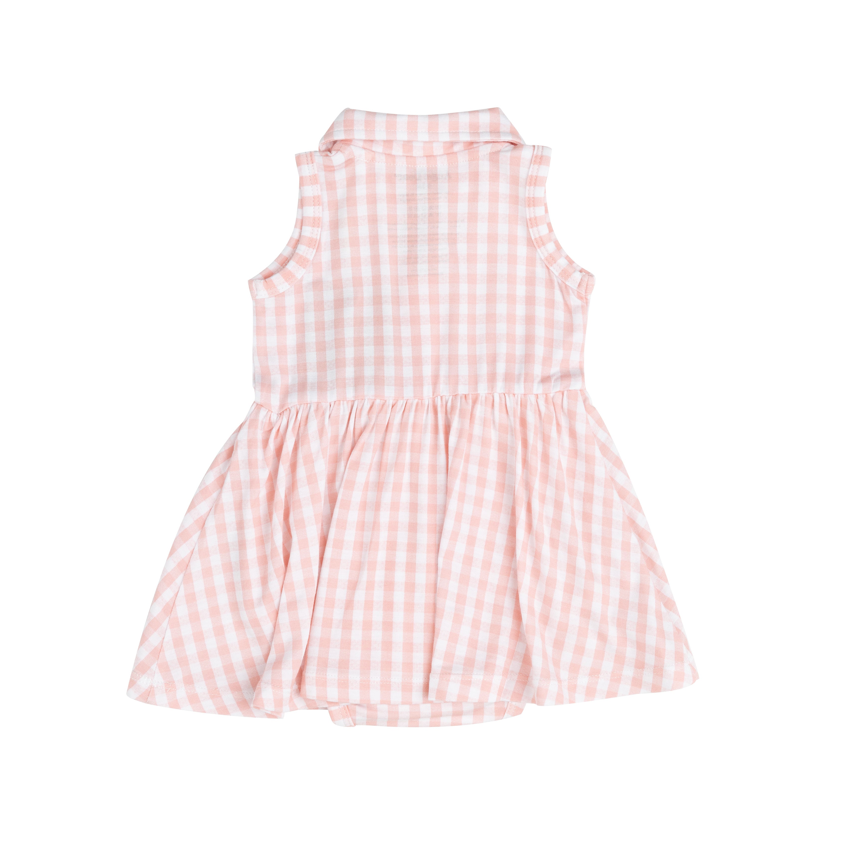 Angel Dear Pink Gingham Tennis Tank Bodysuit Dress