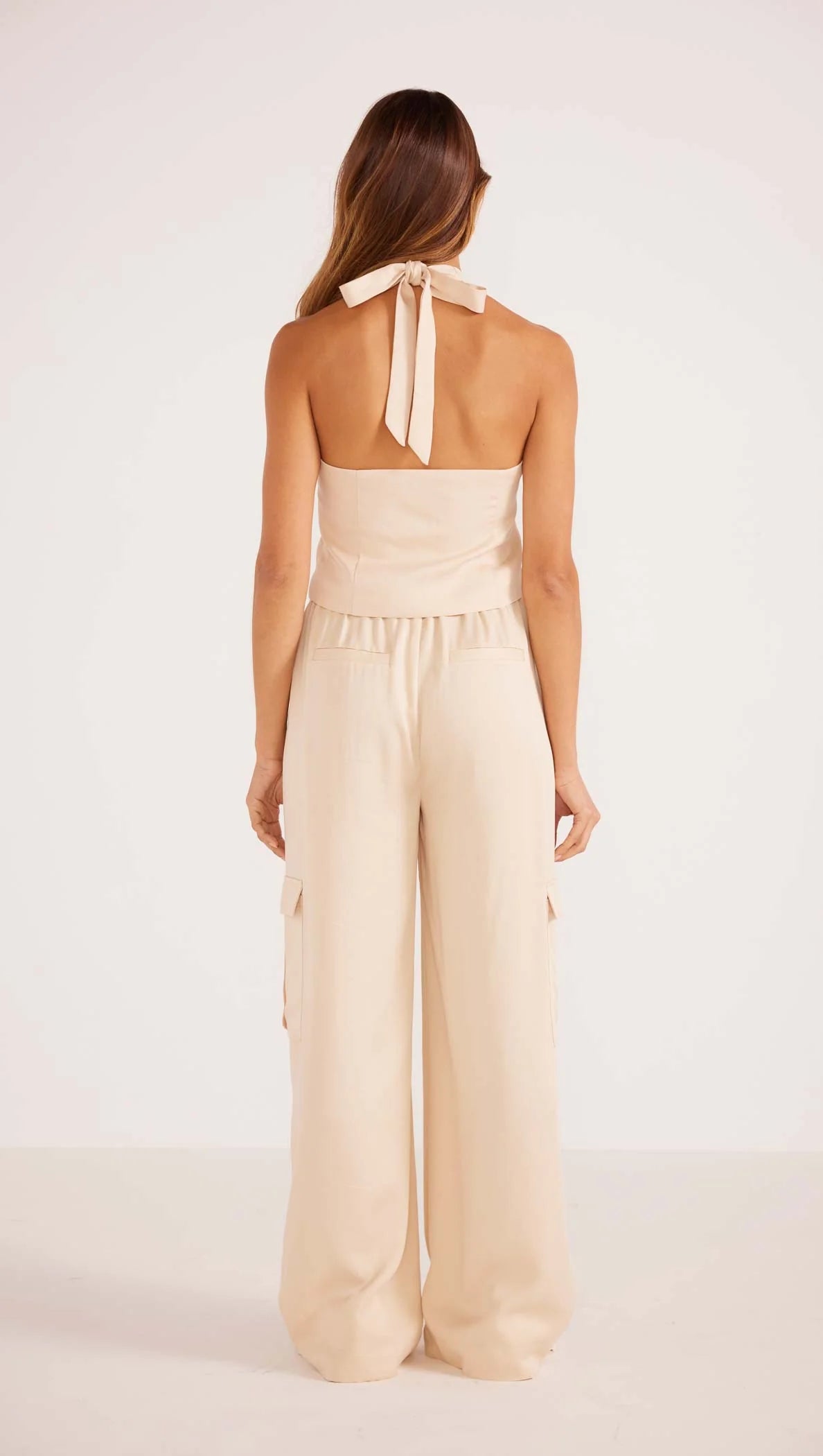 Mink Pink Fabella Cargo Pants Beige | Vagabond Apparel Boutique