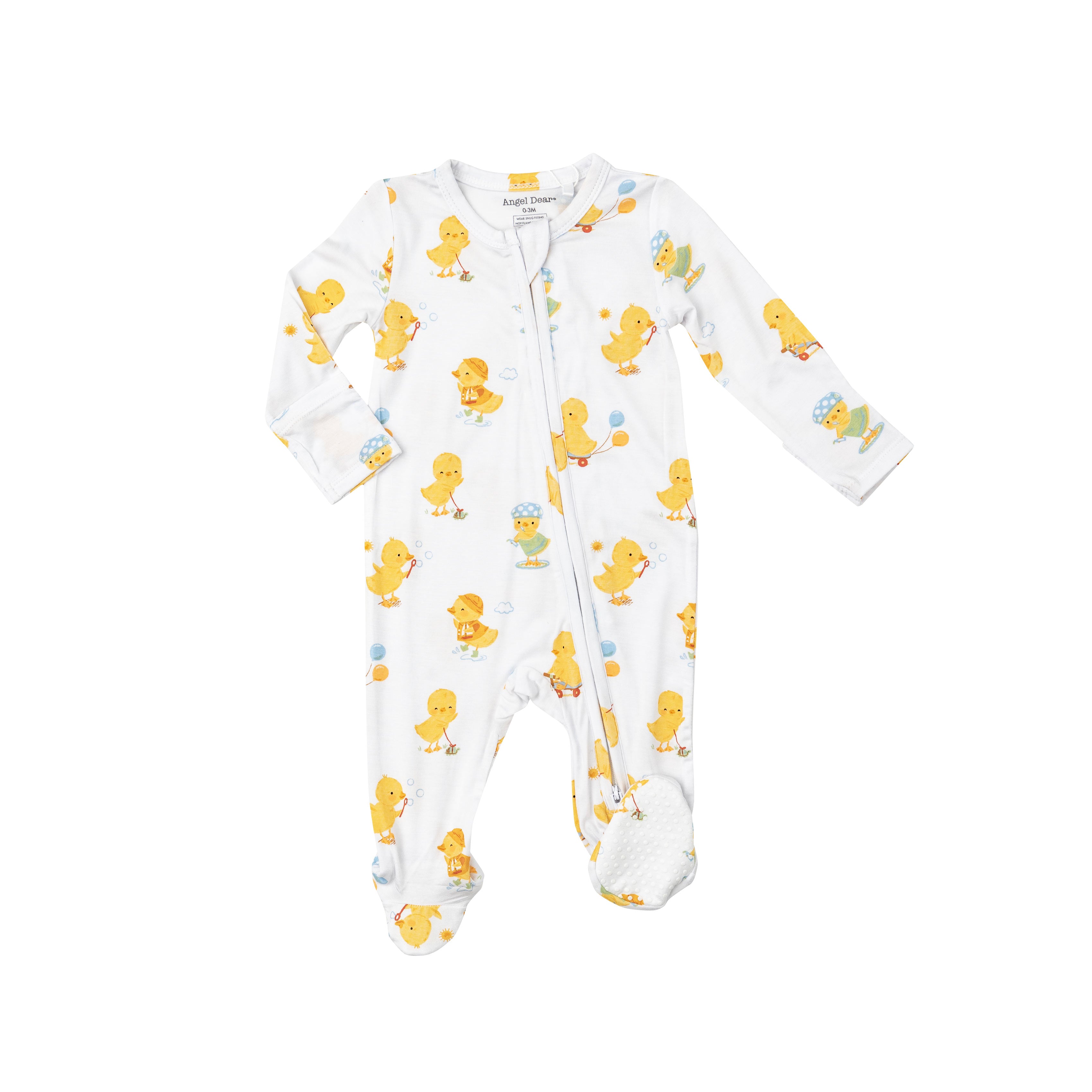 Angel Dear Vintage Ducklings 2-Way Zipper Footie