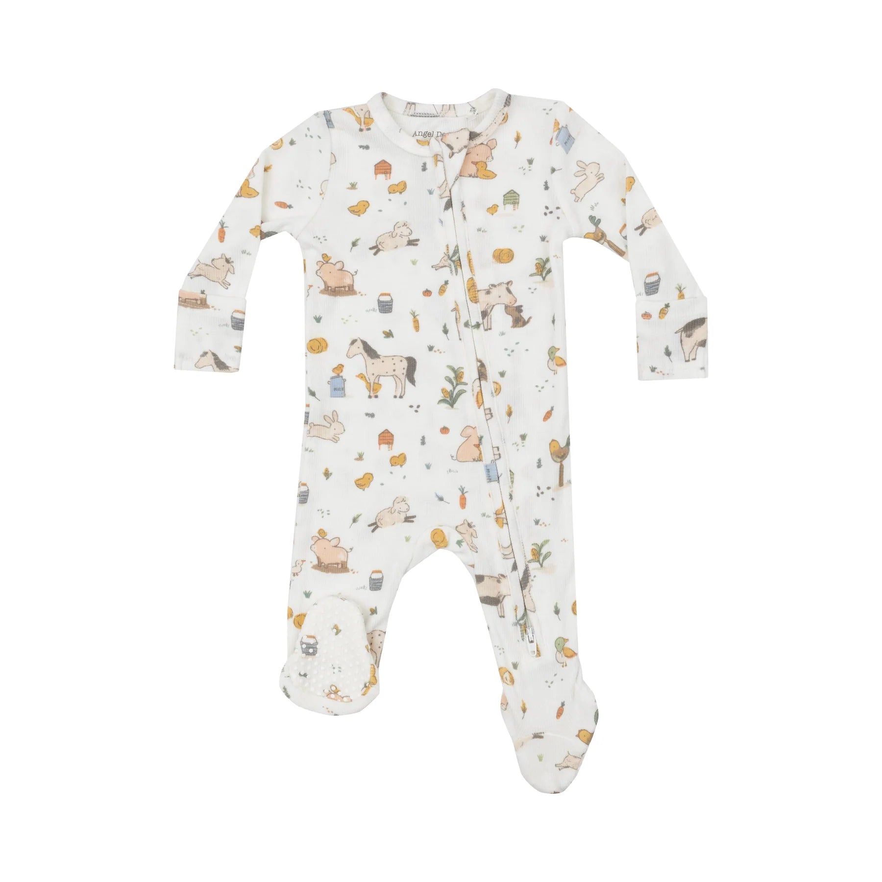 Angel Dear Farm Babies 2 Way Zipper Footie | Vagabond Apparel Boutique