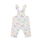 Angel Dear Fun Unicorn Front Placket Ruffle Overall | Vagabond Apparel Boutique