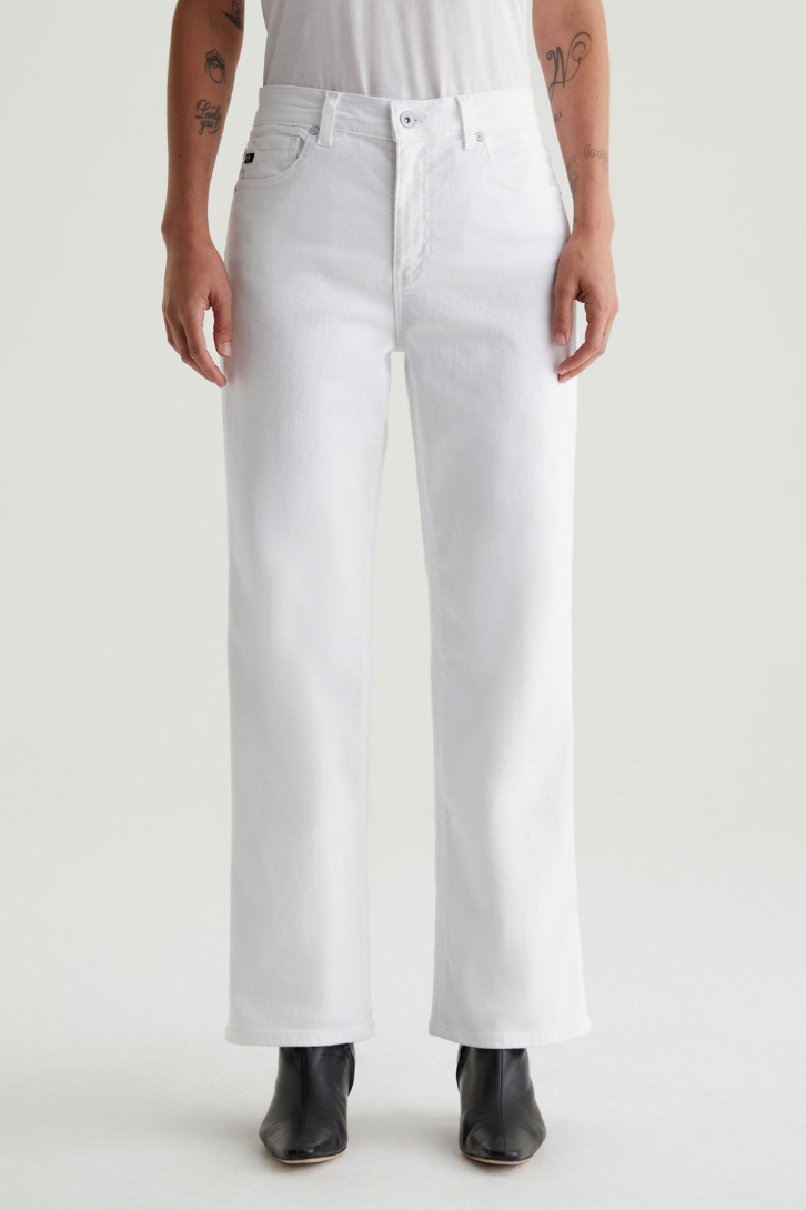 AG Brinley Crop Gallery White | Vagabond Apparel Boutique