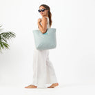 Aloha Petite Check Daytripper Tide On Sandstone | Vagabond Apparel Boutique