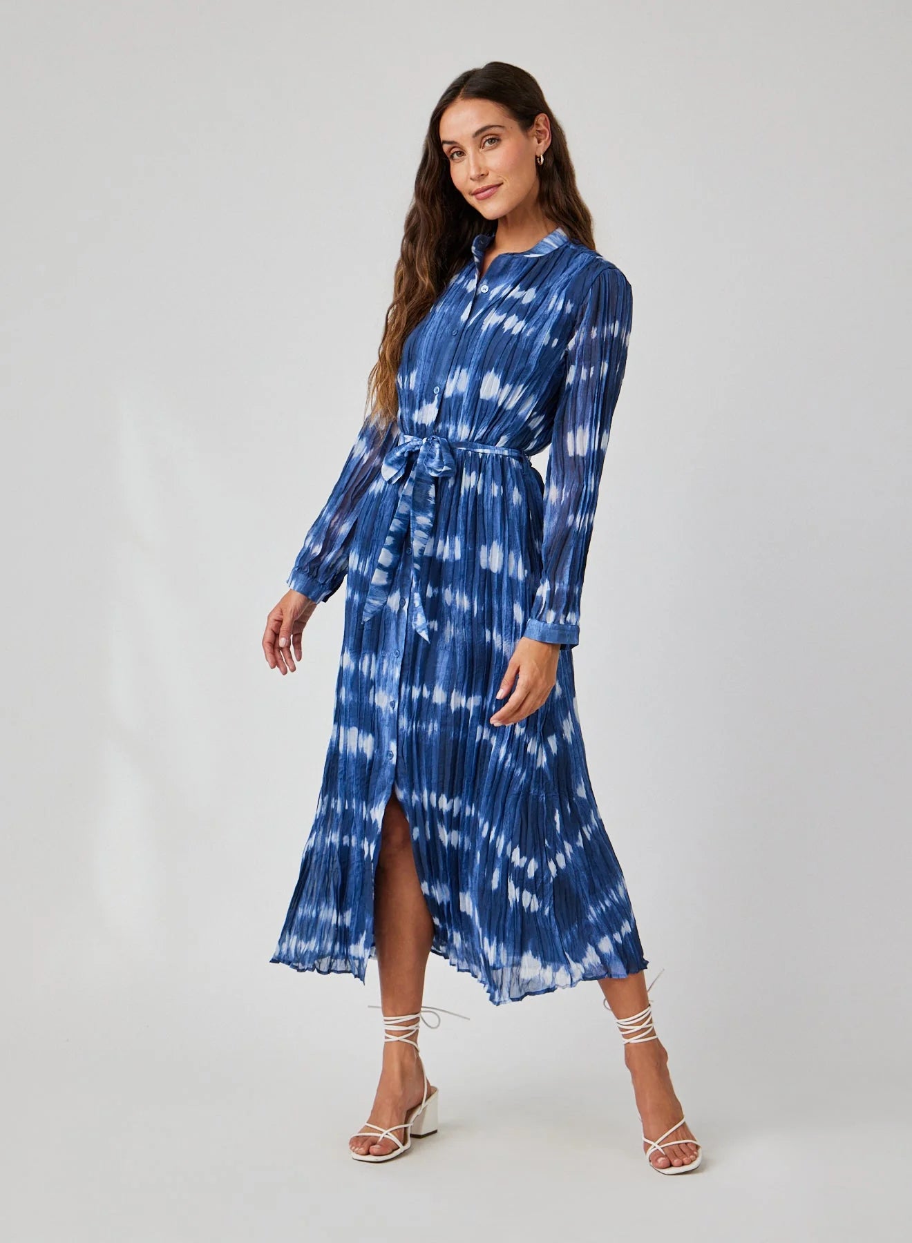 Bella Dahl Long Sleeve Pleated Maxi Dress | Vagabond Apparel Boutique