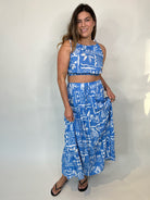 Blu Pepper Tropical Tiered Skirt | Vagabond Apparel Boutique