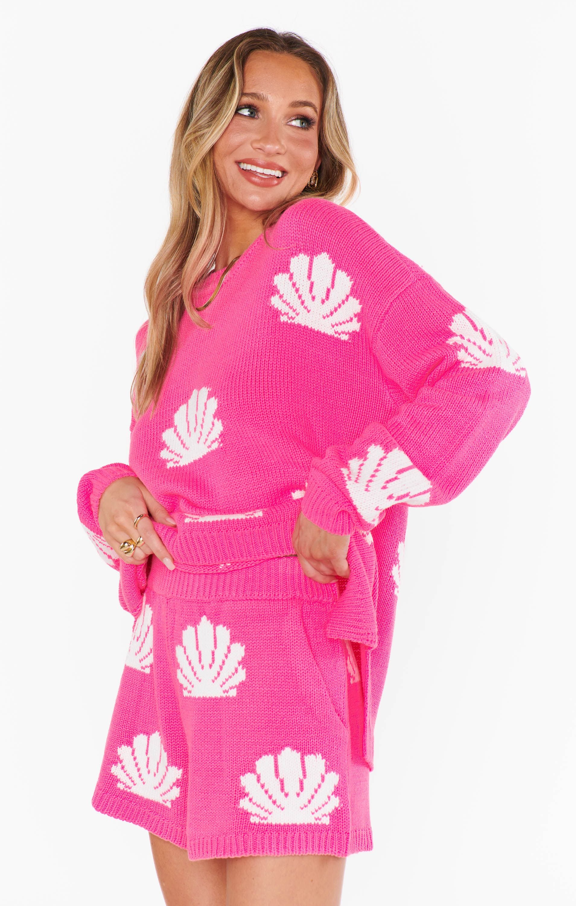 Show Me Your Mumu Boardwalk Short Hot Pink Shell Knit | Vagabond Apparel Boutique