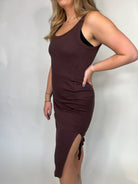 Bobi Midi Tank Dress With Slits | Vagabond Apparel Boutique