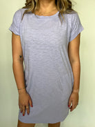 Bobi Short Sleeve Raglan Dress | Vagabond Apparel Boutique