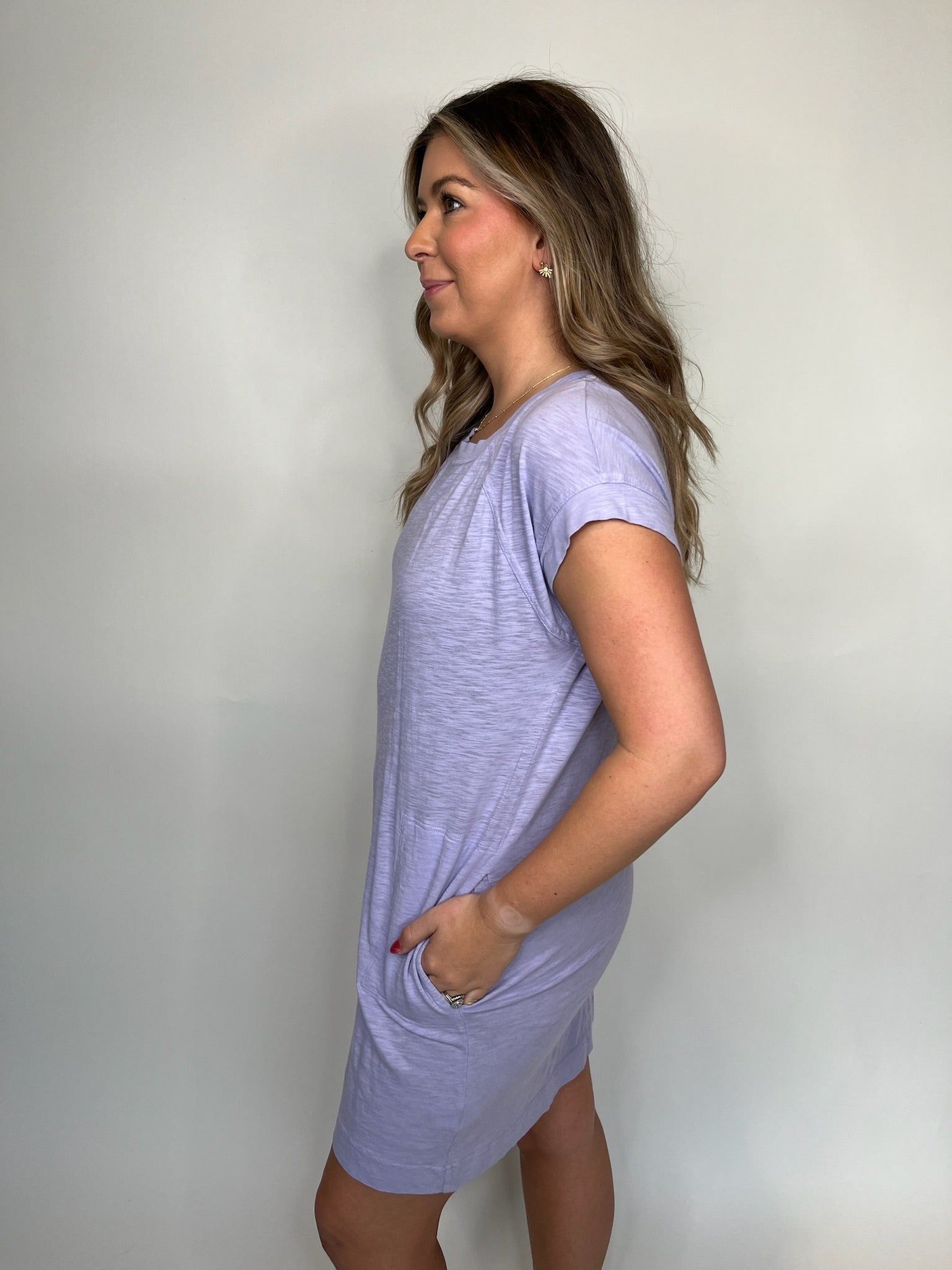 Bobi Short Sleeve Raglan Dress | Vagabond Apparel Boutique