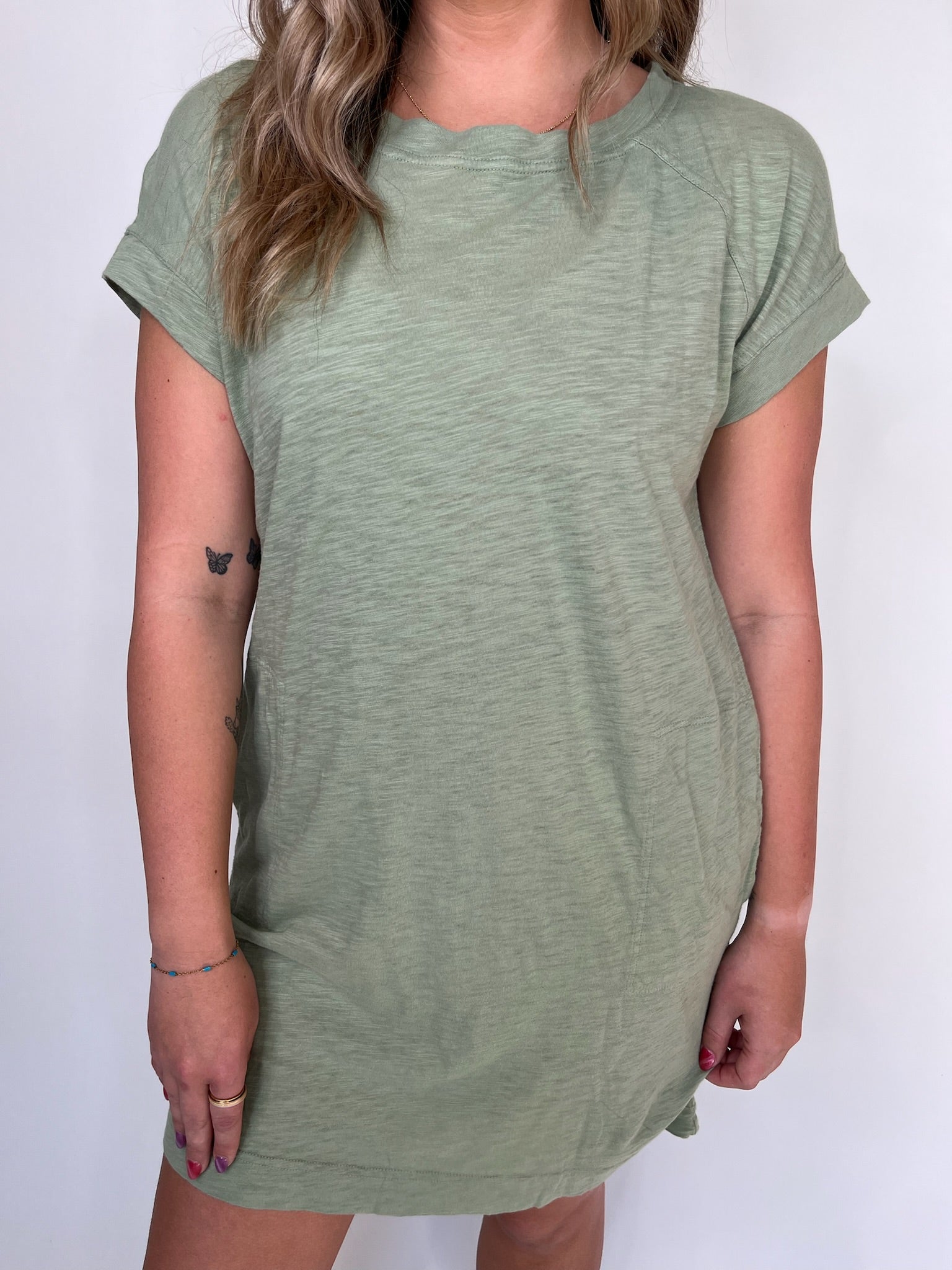 Bobi Short Sleeve Raglan Dress | Vagabond Apparel Boutique