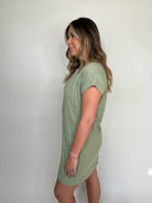 Bobi Short Sleeve Raglan Dress | Vagabond Apparel Boutique