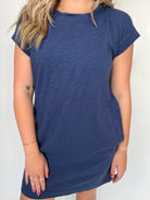 Bobi Short Sleeve Raglan Dress | Vagabond Apparel Boutique