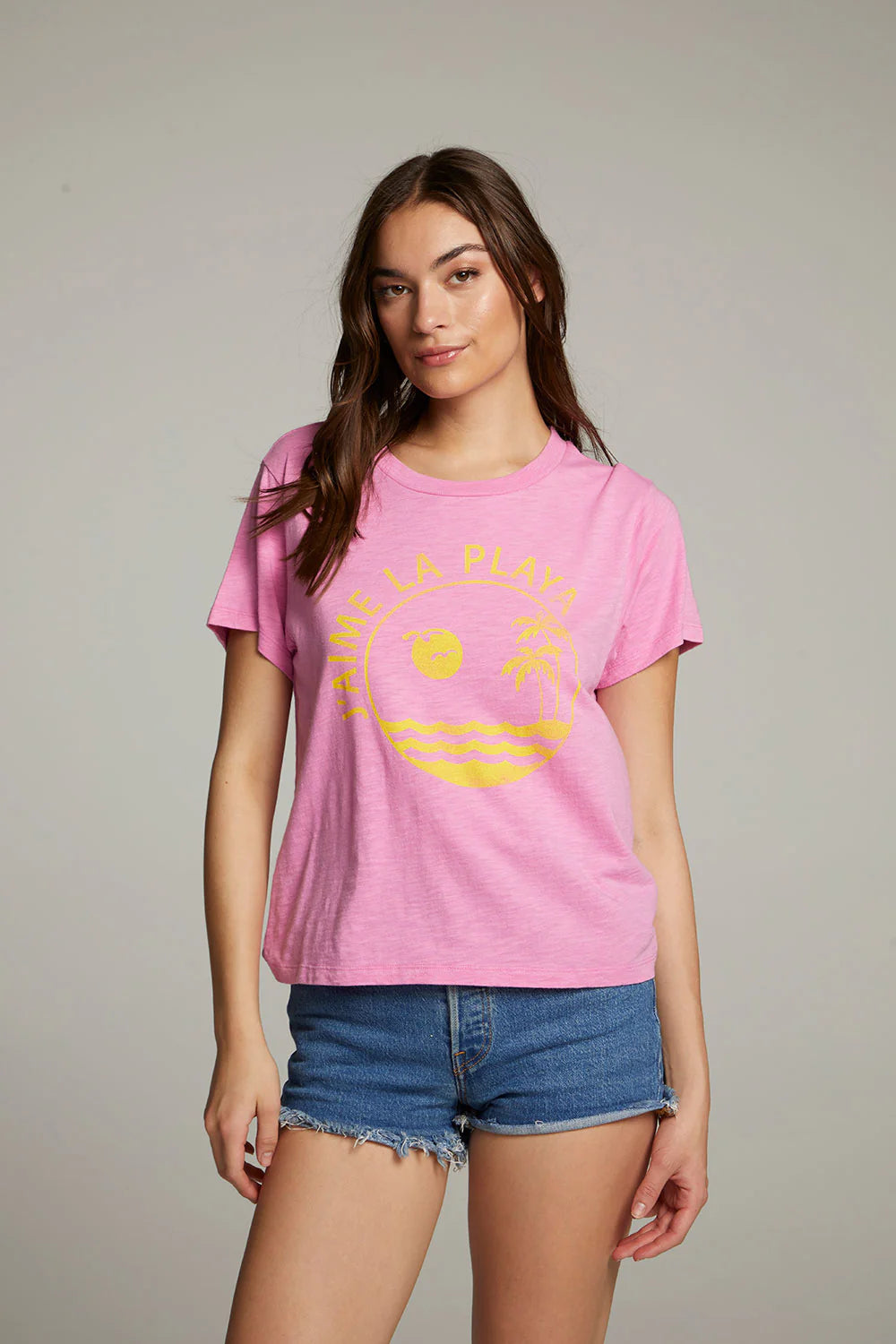 Chaser La Playa Tee Bright Pink | Vagabond Apparel Boutique
