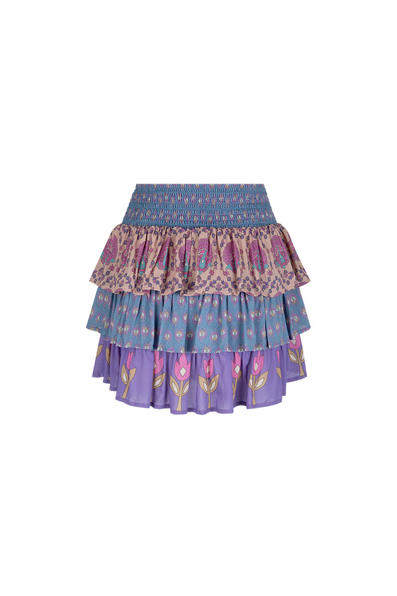 Spell Chateau Ruffle Skirt Lavender