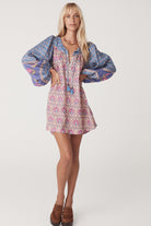 Spell Chateau Tunic Mini Dress Lavender