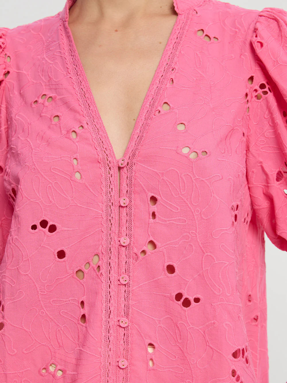 Kivari Corfu Blouse Pink | Vagabond Apparel Boutique