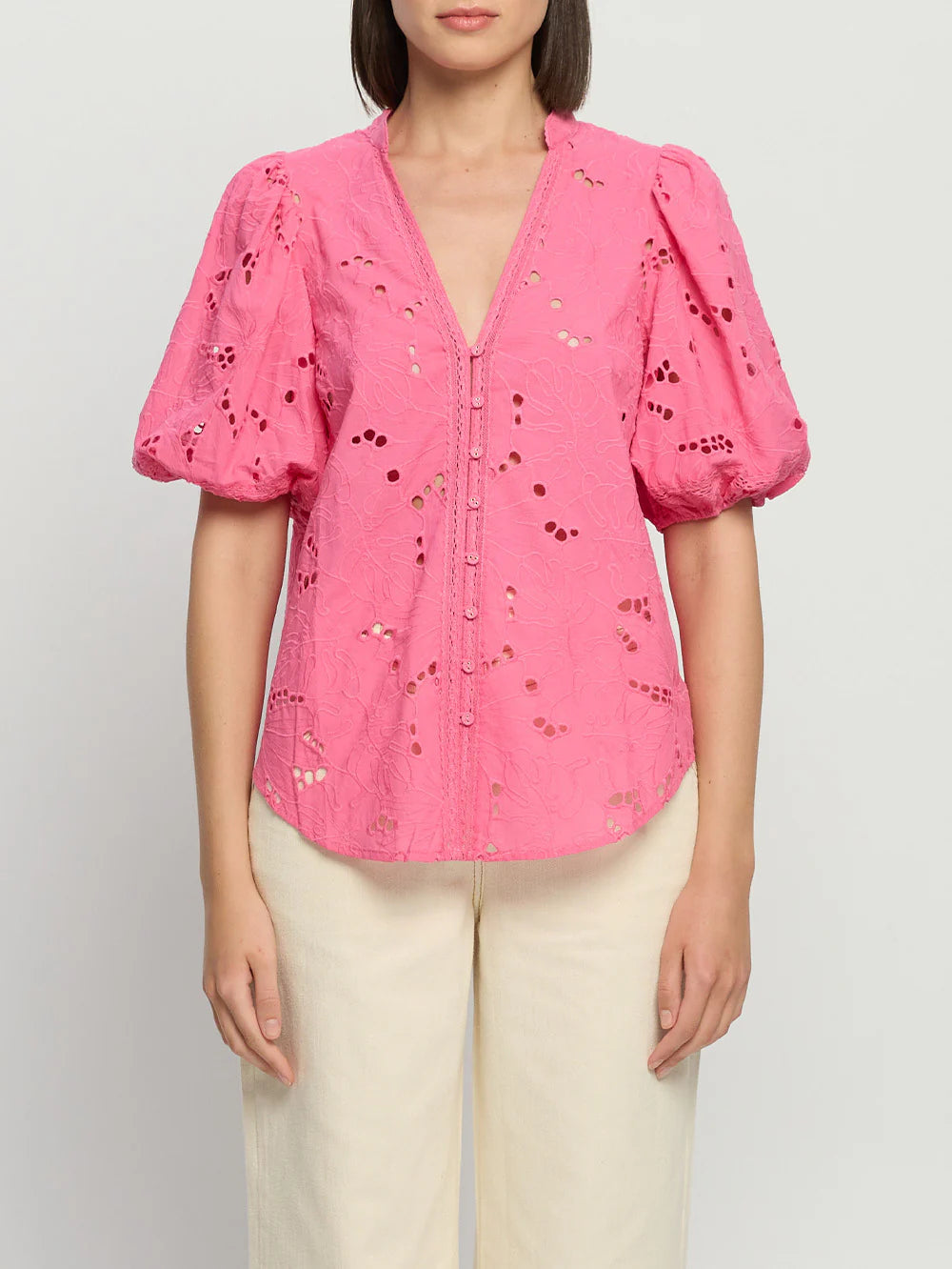 Kivari Corfu Blouse Pink | Vagabond Apparel Boutique