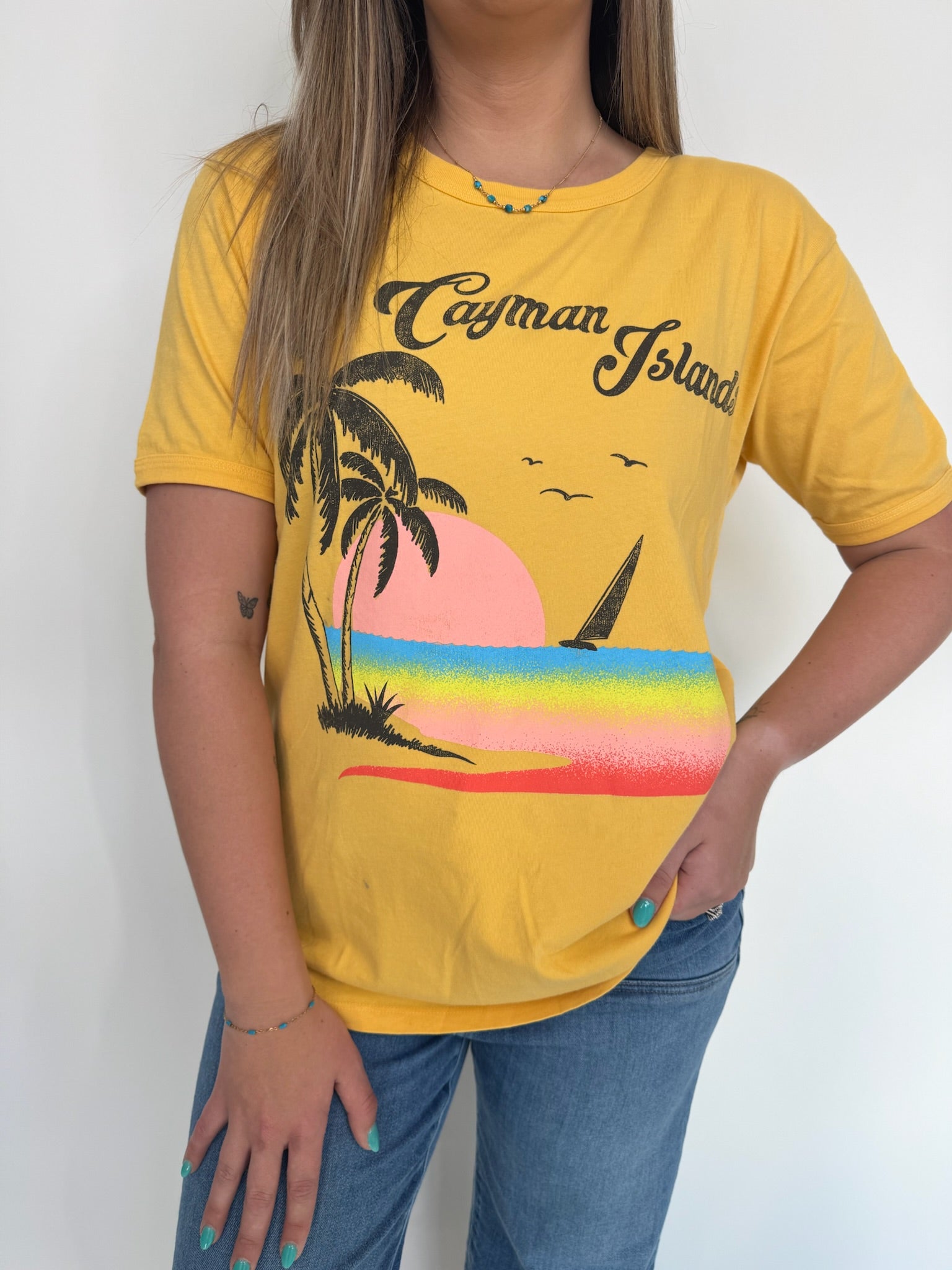 Daydreamer Cayman Islands Ringer Tee  | Vagabond Apparel Boutique