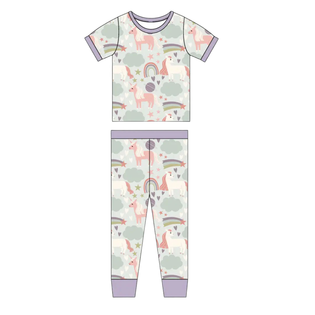 Emerson & Friends Unicorn Pajama Set | Vagabond Apparel Boutique