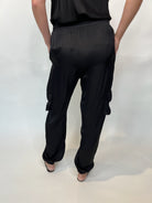 Eco-Satin Harlow Pant Black | Vagabond Apparel Boutique