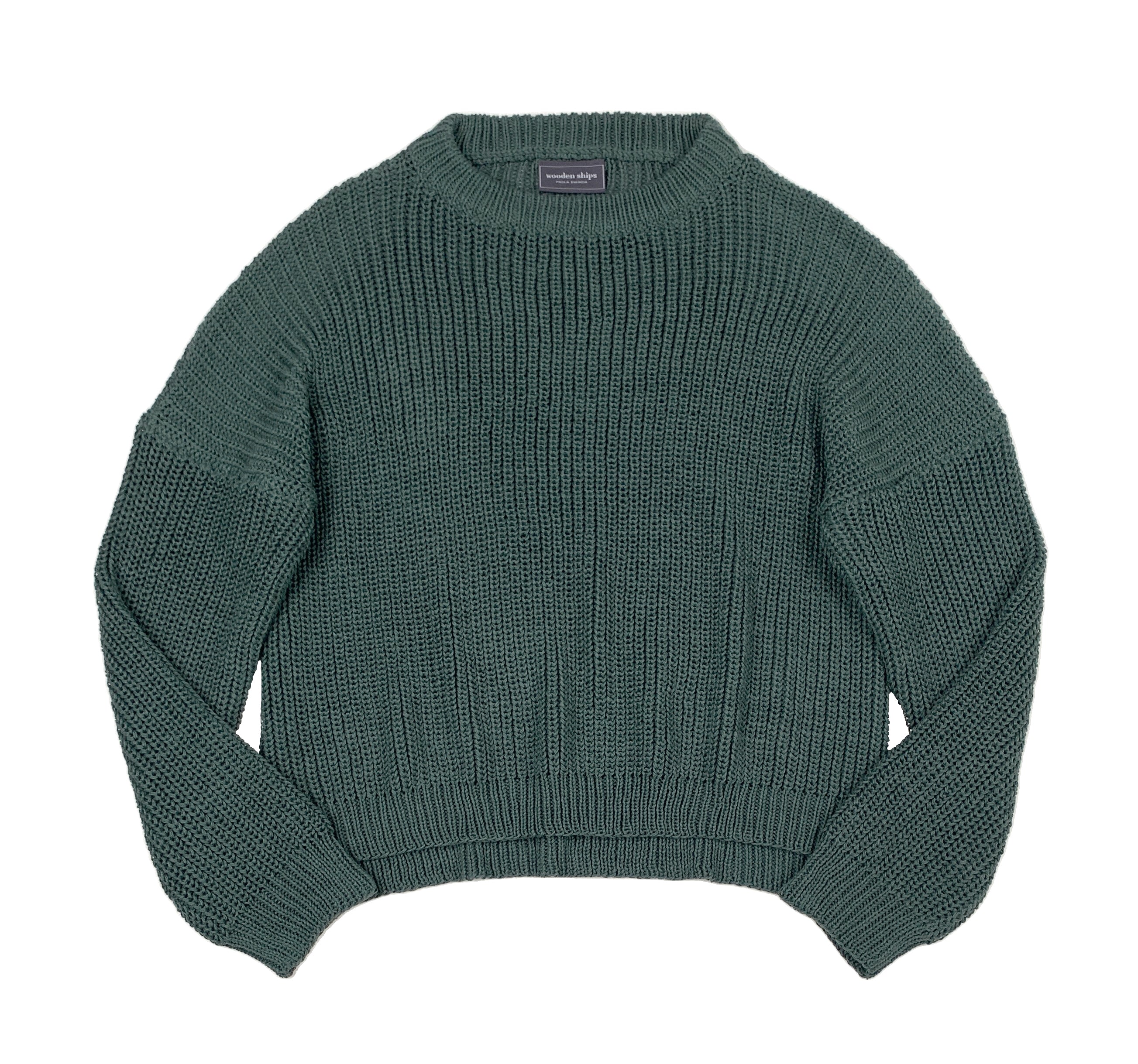 Wooden Ships Lauren Cotton Crew Winter Green | Vagabond Apparel Boutique