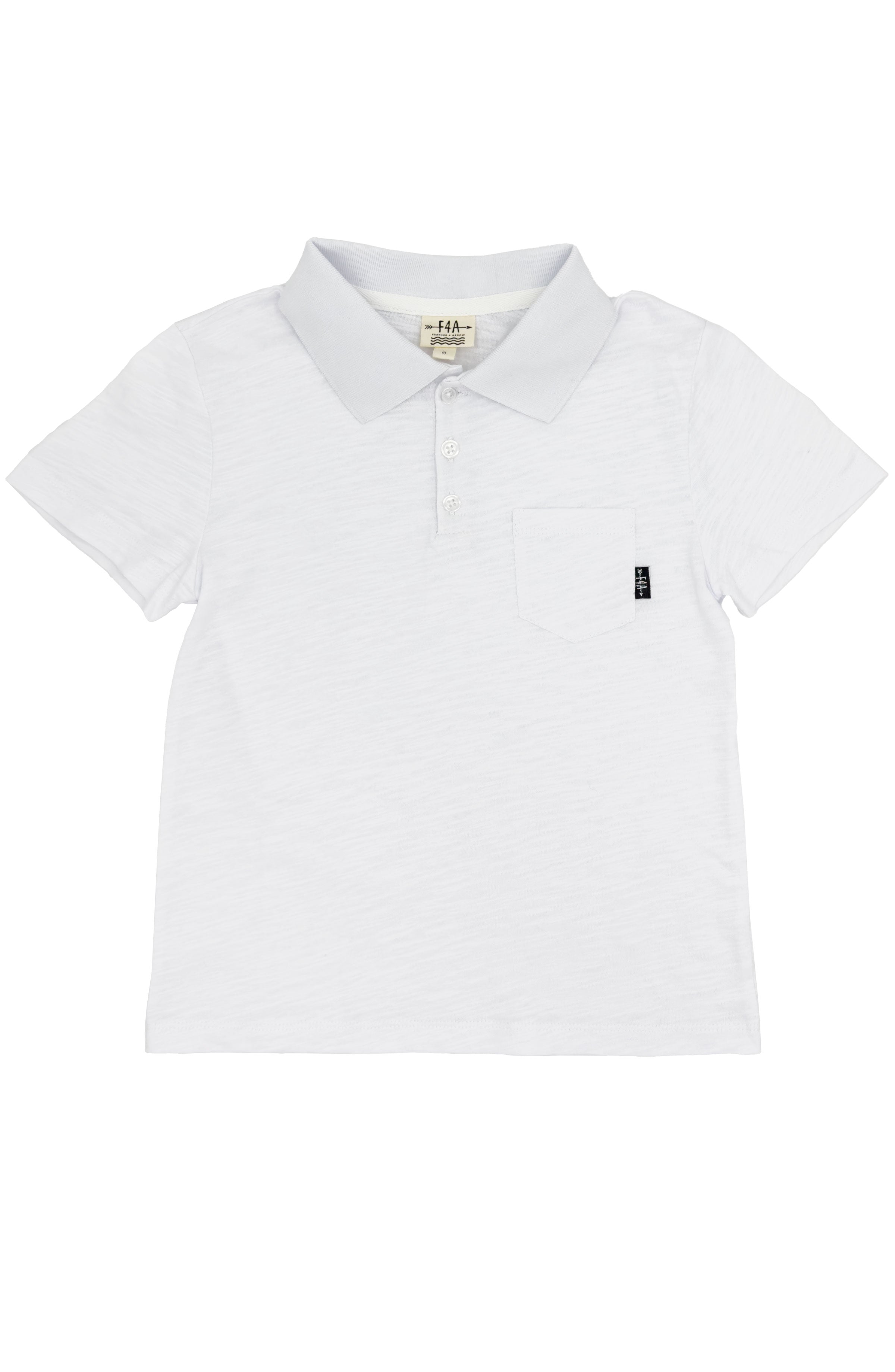 Feather 4 Arrow Kai S/S Polo White | Vagabond Apparel Boutique