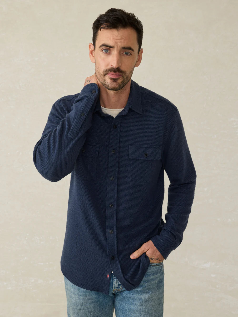 Faherty Men Legend Sweater Shirt | Vagabond Apparel Boutique 