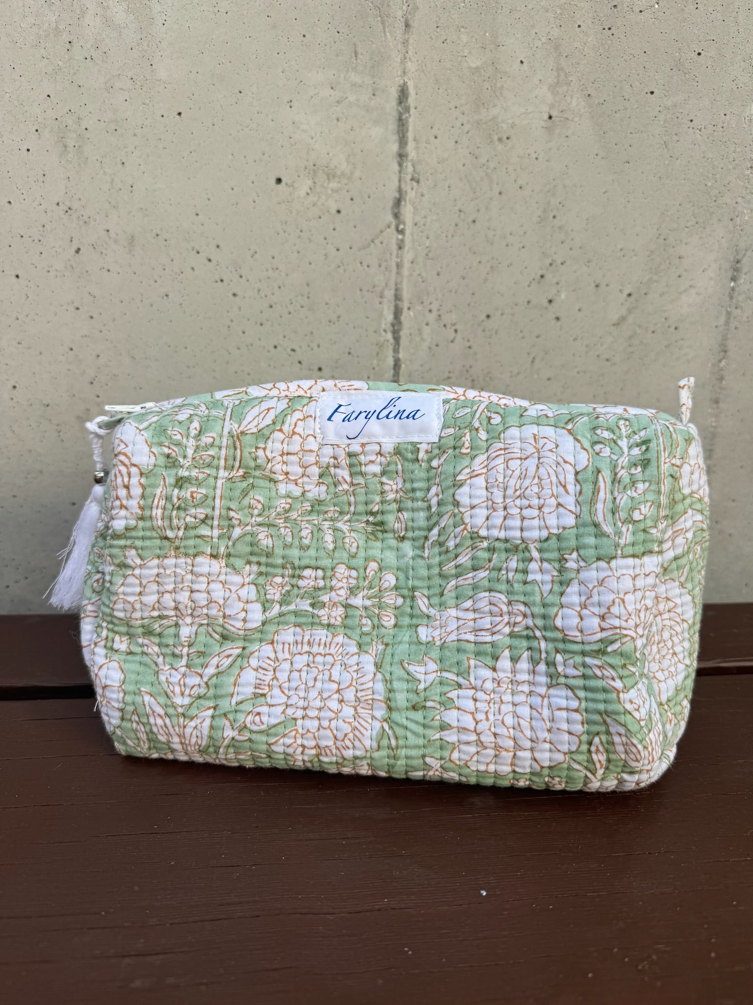 Farylina Toiletry Set Green Floral | Vagabond Apparel Boutique