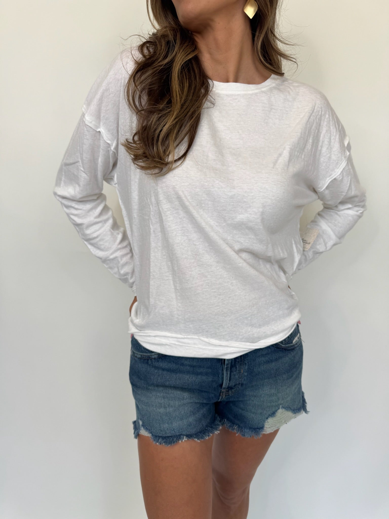 Free People Nina Long Sleeve Tee | Vagabond Apparel Boutique