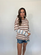 Free People Nina Stripe Long Sleeve | Vagabond Apparel Boutique