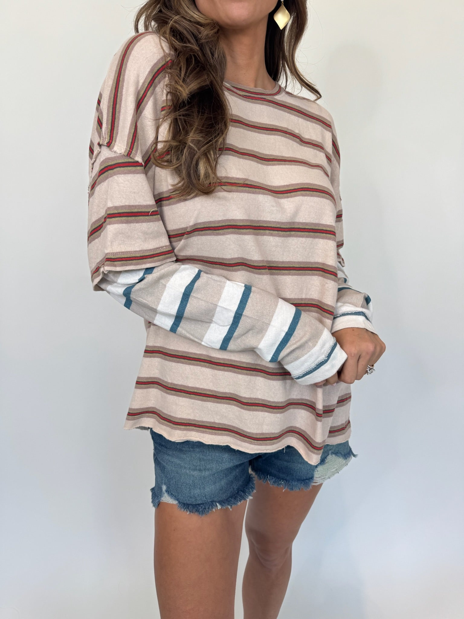 Free People Nina Stripe Long Sleeve | Vagabond Apparel Boutique