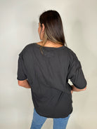 Free People Nina V Tee Black | Vagabond Apparel Boutique