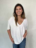 Free People Nina V Tee Ivory | Vagabond Apparel Boutique