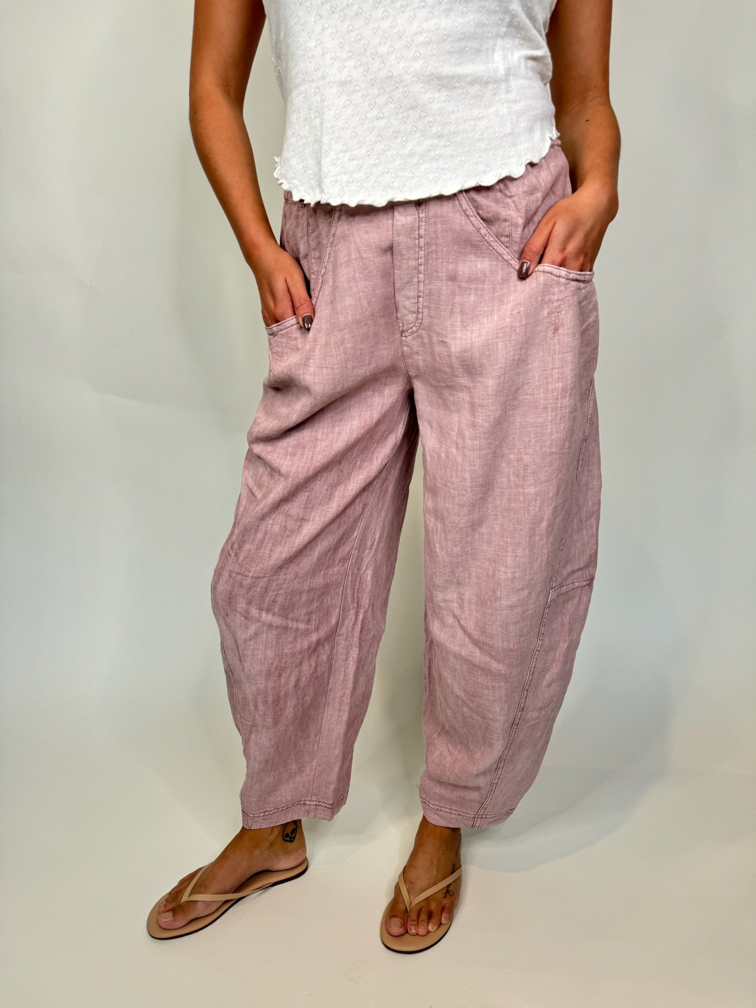 Free People High Road Solid Pull On Barrel Pant | Vagabond Apparel Boutique