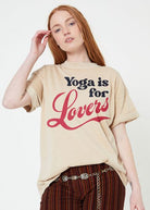 Girl Dangerous Yoga Is For Lovers Tee Sand | Vagabond Apparel Boutique