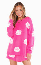 Show Me Your Mumu Go To Sweater Hot Pink Shell Knit | Vagabond Apparel Boutique