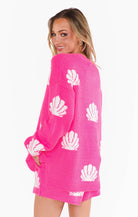 Show Me Your Mumu Go To Sweater Hot Pink Shell Knit | Vagabond Apparel Boutique