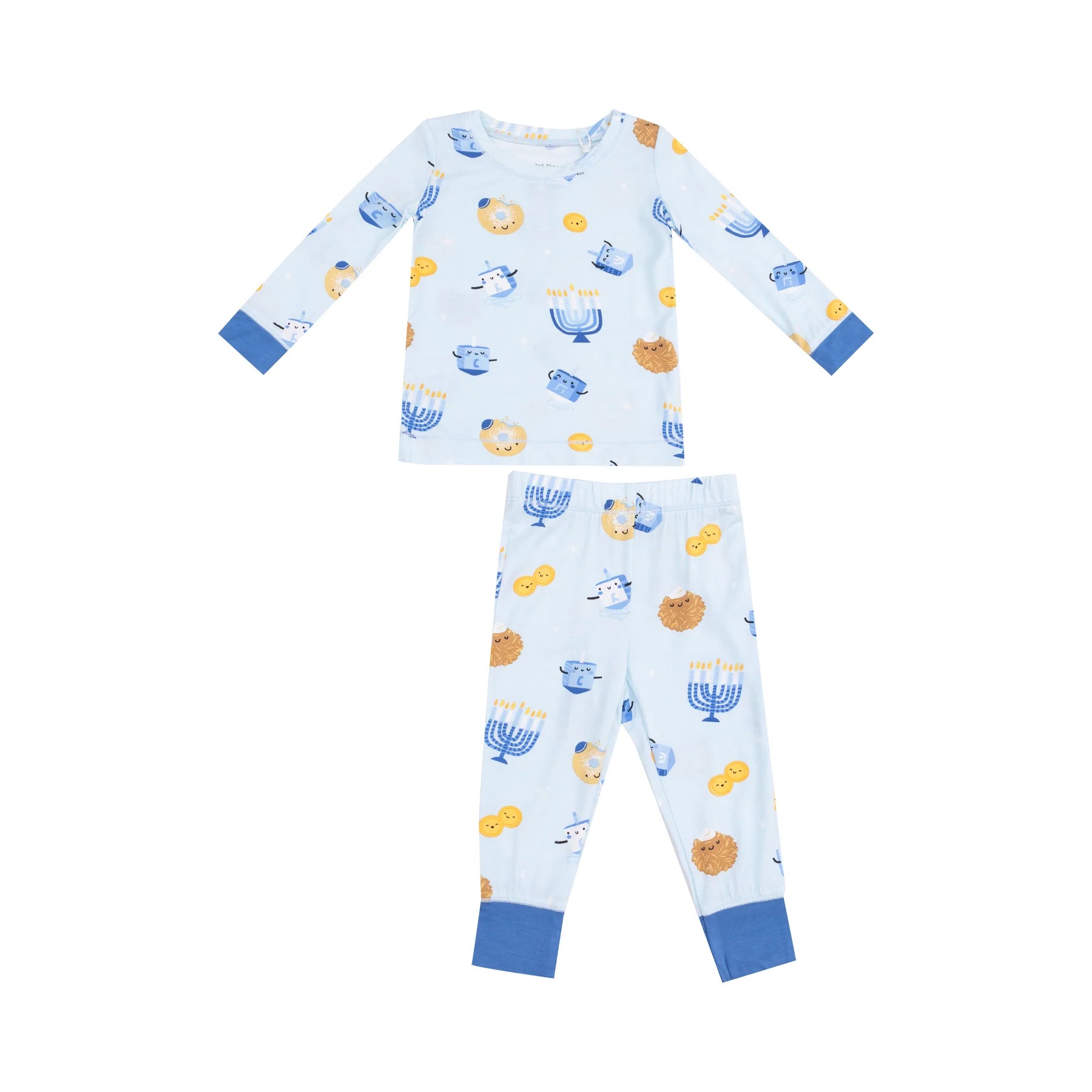 Angel DearHanukkah LS Loungewear Set Blue | Vagabond Apparel Boutique