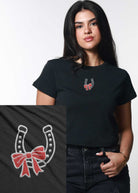 Girl Dangerous Horseshoe Bow Tee | Vagabond Apparel Boutique