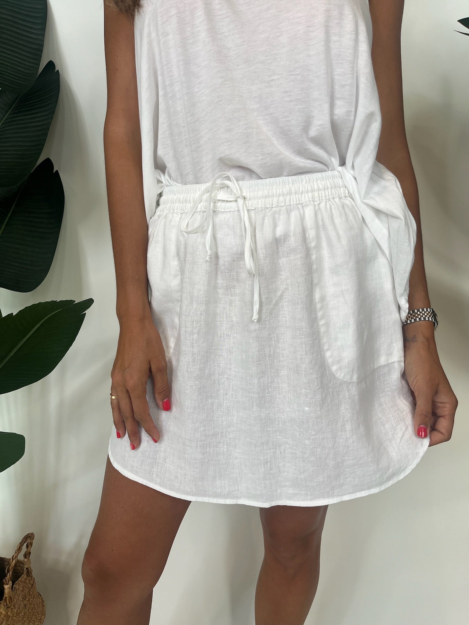 Fresh Laundry Linen Skirt | Vagabond Apparel Boutique