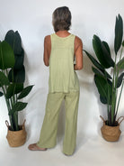 Fresh Laundry Foldover Linen Pant | Vagabond Apparel Boutique